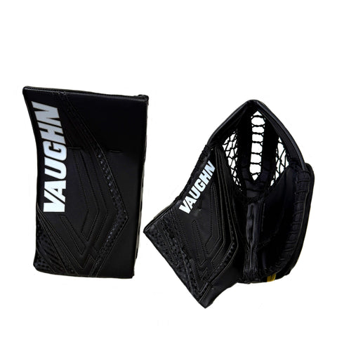 VAUGHN VELOCITY VX1 PRO CARBON SENIOR GOALIE CATCHER & BLOCKER SET