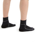 ICEBREAKER MENS HIKE+ LIGHT MINI SOCK - BLACK