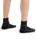 ICEBREAKER MENS HIKE+ LIGHT MINI SOCK - BLACK