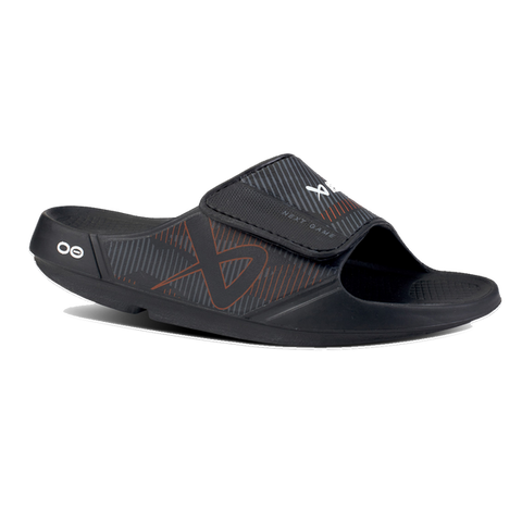 OOFOS NEXT GAME SPORT FLEX SLIDE - BLACK