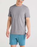 SAXX DROPTEMP COOLING TEE - TRADEWINDS HEATHER