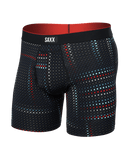 SAXX MULTI-SPORT MESH BOXER BRIEF FLY - OPTIC GRID-BLACK