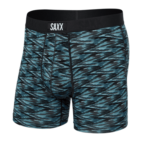 Saxx Vibe Boxer Briefs In Summer Stencil- Blueberry