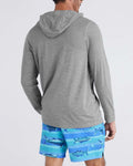 SAXX DROPTEMP COOLING HOODIE - TRADEWINDS HEATHER