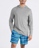 SAXX DROPTEMP COOLING HOODIE - TRADEWINDS HEATHER