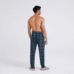 SAXX SNOOZE SLEEP PANT - FLANNEL PLAID DARK DENIM