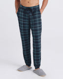 SAXX SNOOZE SLEEP PANT - FLANNEL PLAID DARK DENIM