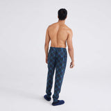 SAXX DROPTEMP COOLING SLEEP PANT - BISON CHECK-MARITIME