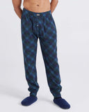 SAXX DROPTEMP COOLING SLEEP PANT - BISON CHECK-MARITIME