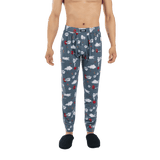 SAXX DROPTEMP COOL SLEEP PANT - SMOKIN 'IN BED-STONE BLUE