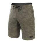 SAXX LAND TO SAND 2N1 SHORT - QUICKSAND CAMO-GREEN HEATHER