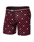 SAXX VIBE XTRA SOFT BOXER BRIEF - MAPLE LEAF - BLACK