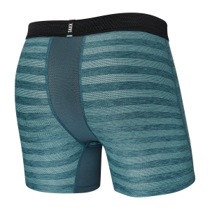 SAXX HOT SHOT BOXER BRIEF W/FLY - WASHED TEAL HEATHER – Just Hockey Toronto