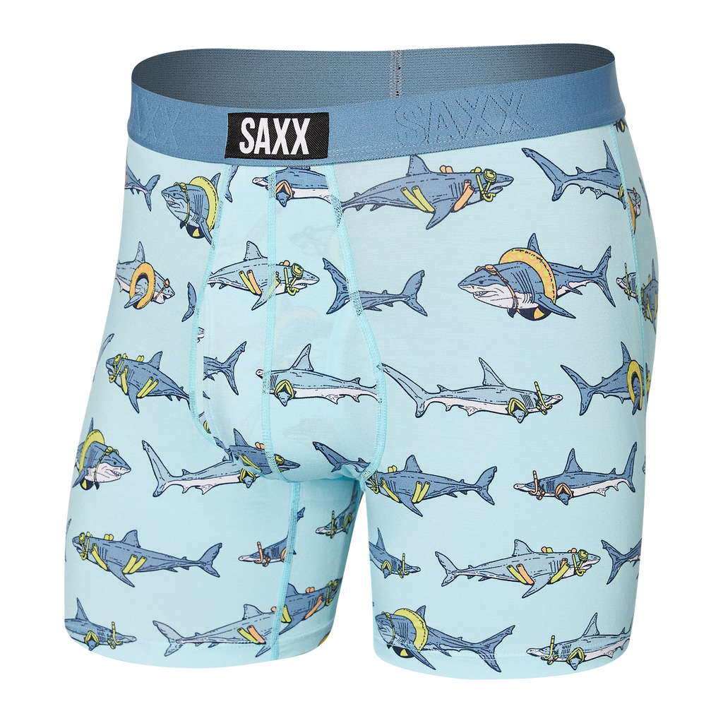 SAXX ULTRA POOL SHARKS-SEA GLASS BOXER BRIEF